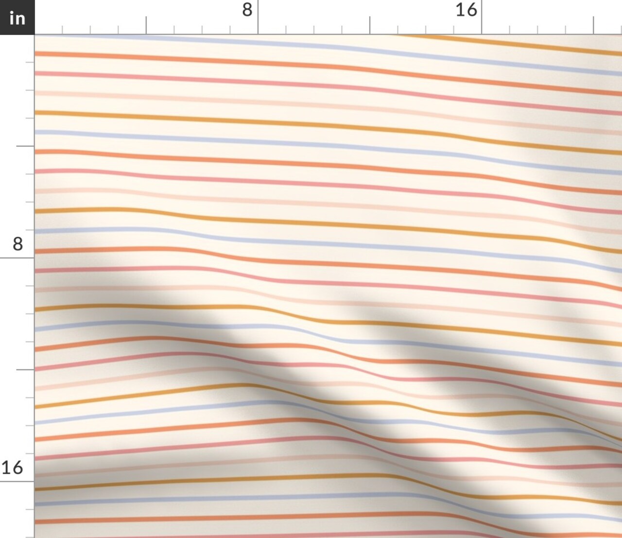 Retro Colorful Stripes Pink Orange Blue Tween Girls Room Groovy 90S Nineties Vintage Y2K Custom Printed Fabric by Spoonflower Various Fabrics by the Yard or Fat Quarter